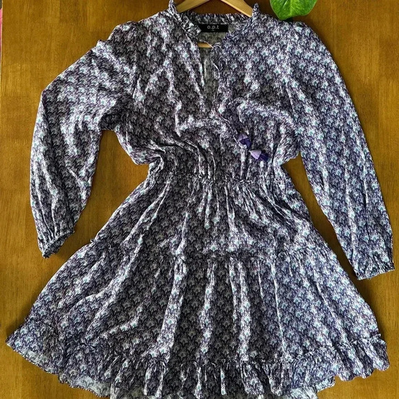 Anthropologie One Pretty Thing Floral Mini Dress, Size Medium - Picture 8 of 8